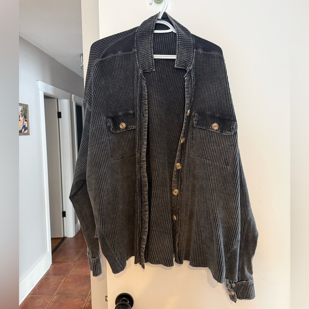 Black Button-Up Cardigan